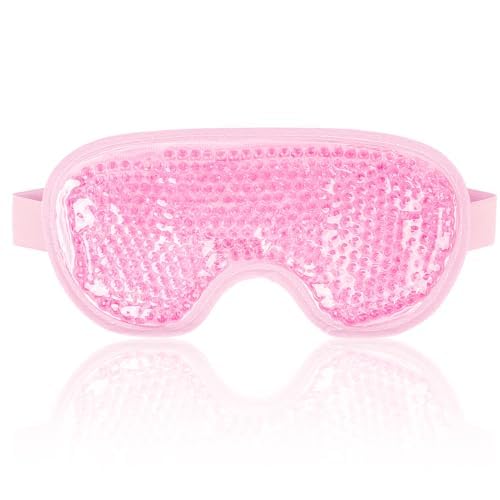 NEWGO Cooling Gel Eye Mask in use on a person