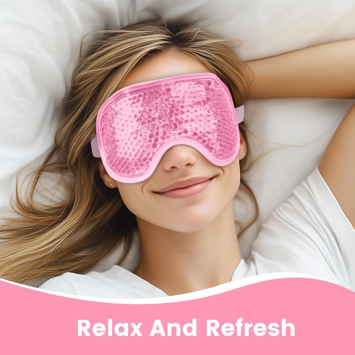 NEWGO Cooling Gel Eye Mask packaging