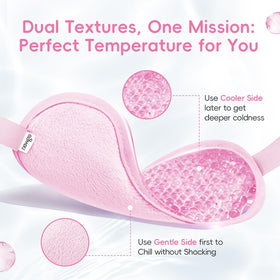NEWGO Cooling Gel Eye Mask silicone side close-up