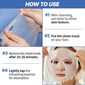 NEXTBEAU Solution Sheet Mask Variety Pack with essence details