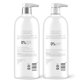 Nexxus Clean and Pure Shampoo bottle side view