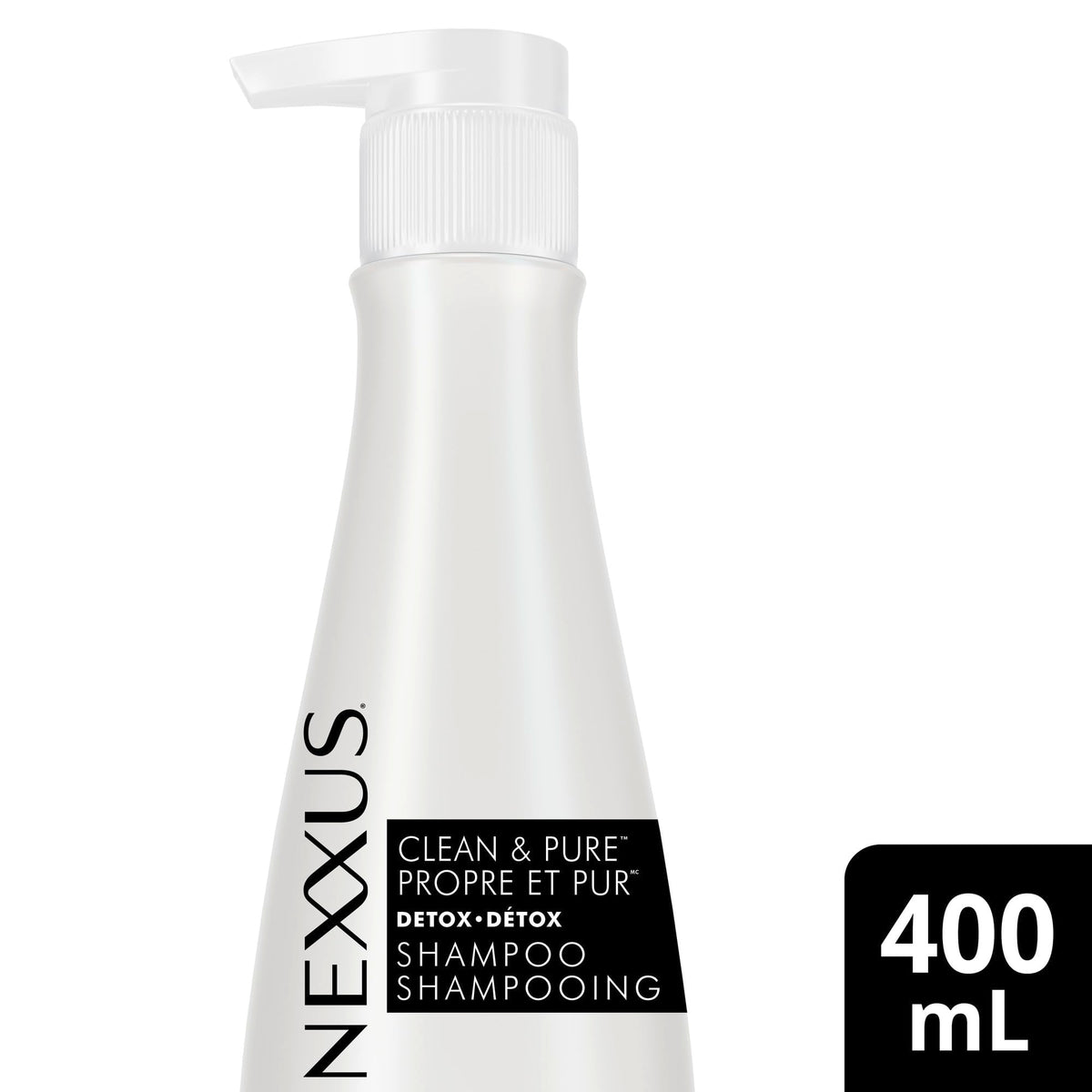 Nexxus CLEAN & PURE Shampoo 13.5 oz back view