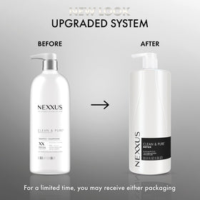 Nexxus Clean & Pure Shampoo 33.8 oz side view