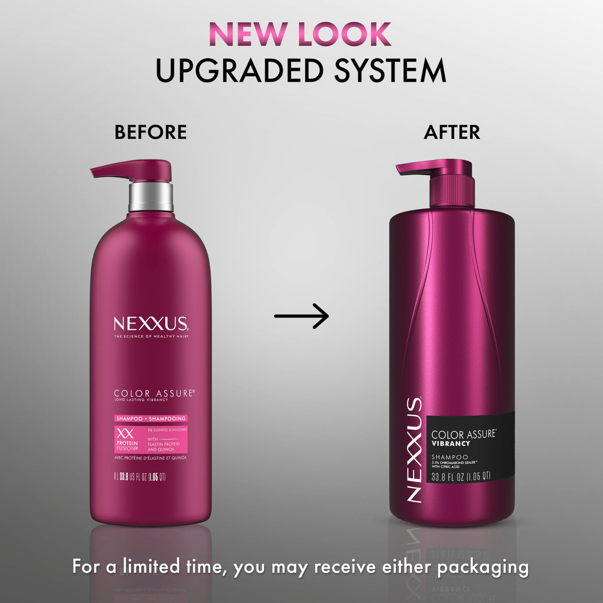 Nexxus Color Assure Shampoo and Conditioner set packaging