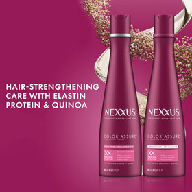 Nexxus Color Assure Shampoo bottle side view 13.5oz