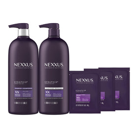 Nexxus Keraphix Shampoo and Conditioner bottles front view