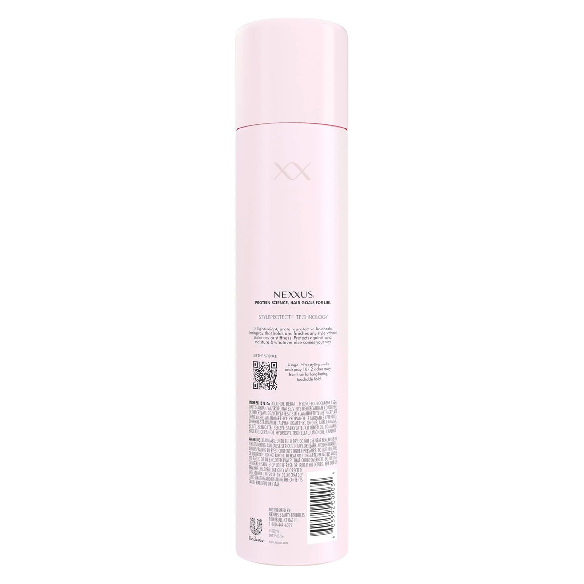 Nexxus Styling Spray Comb Thru Hairspray bottle side view