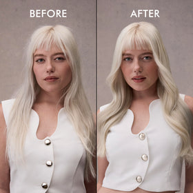 Nexxus Styling Spray Comb Thru Hairspray on styled hair