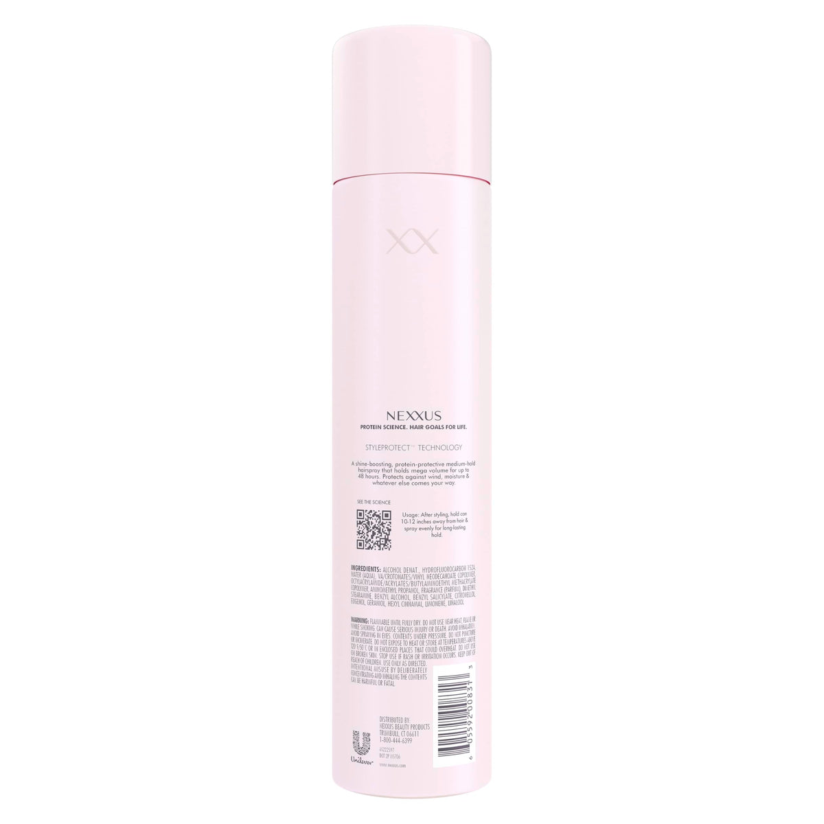 Nexxus Styling Spray XXL Finish Volume Medium Hold 10 oz back view