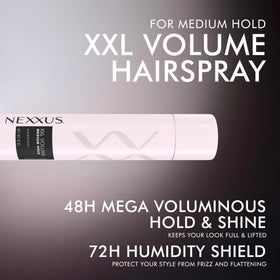 Nexxus Styling Spray XXL Finish Volume Medium Hold 10 oz side view
