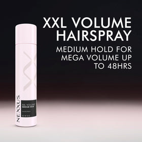 Nexxus Styling Spray XXL Finish Volume Medium Hold 10 oz with cap off