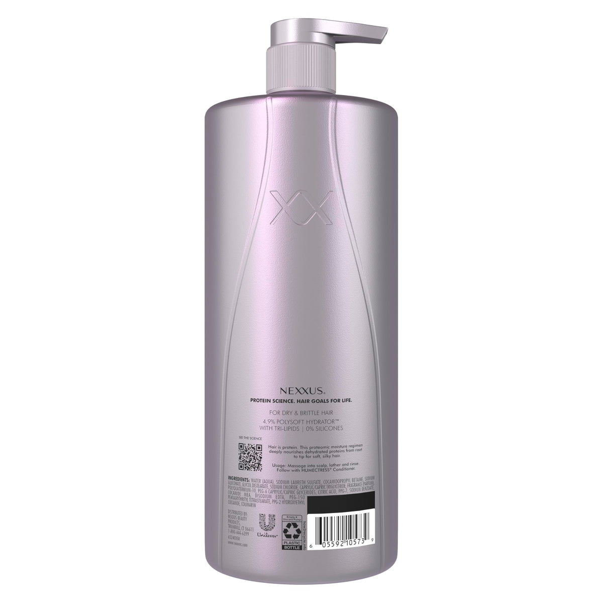 Nexxus Therapee Shampoo bottle side view