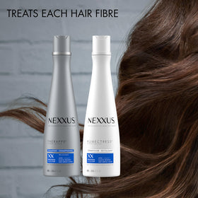 Nexxus Therappe Shampoo in use during shower