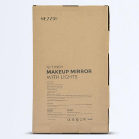 NEZZOE Lighted Makeup Mirror packaging display