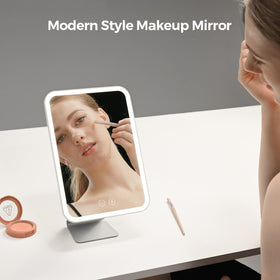 NEZZOE Lighted Makeup Mirror showing three light settings