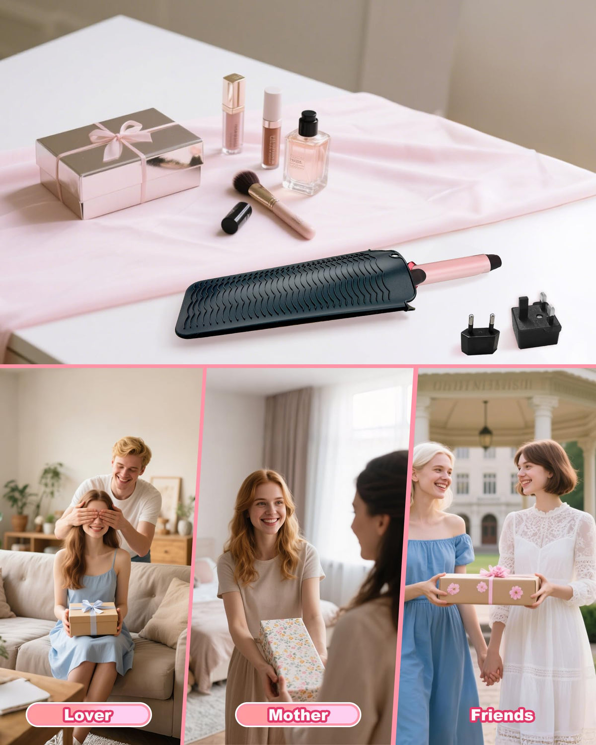 NFie Travel Curling Iron with protective coating detail