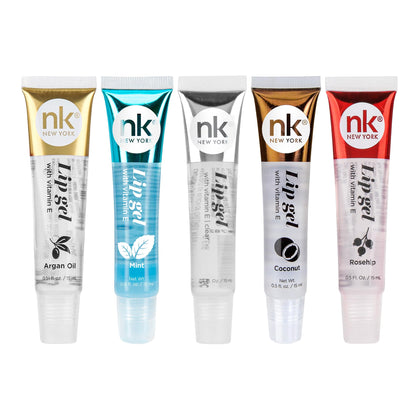 NICKA K NEW YORK Hydrating Lip Gel variety pack of 5 with different shades