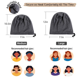 NICPOO Silk Satin Bonnet displayed on a mannequin head