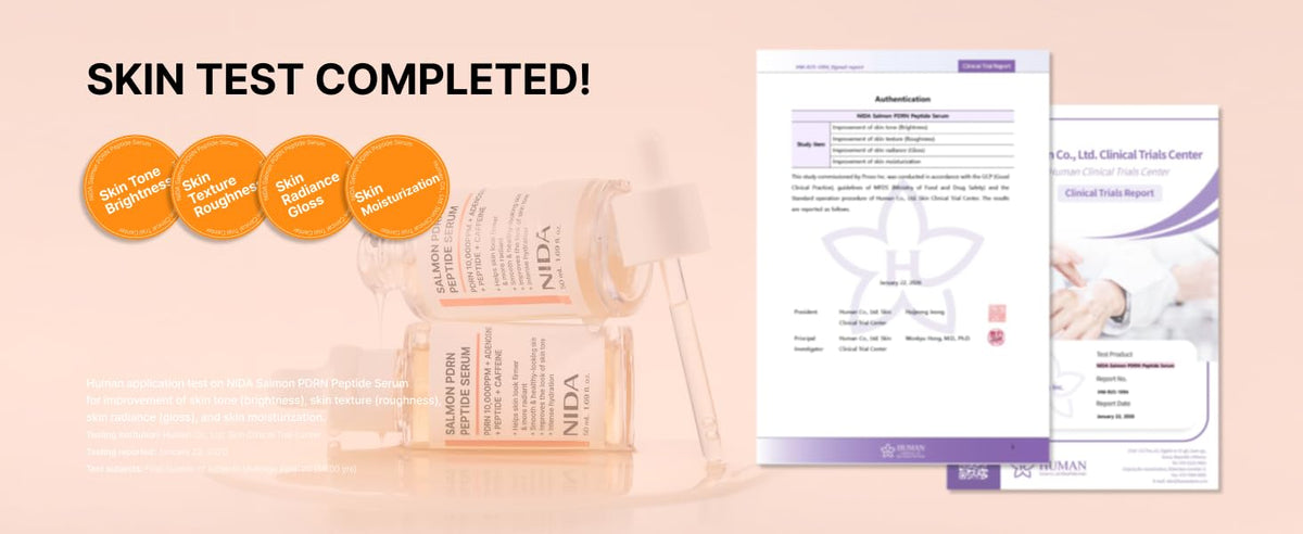 NIDA Salmon PDRN Peptide Serum 50ml with ingredients