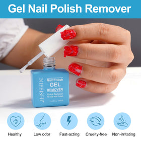NIFEISHI Gel Nail Polish Remover application on nails
