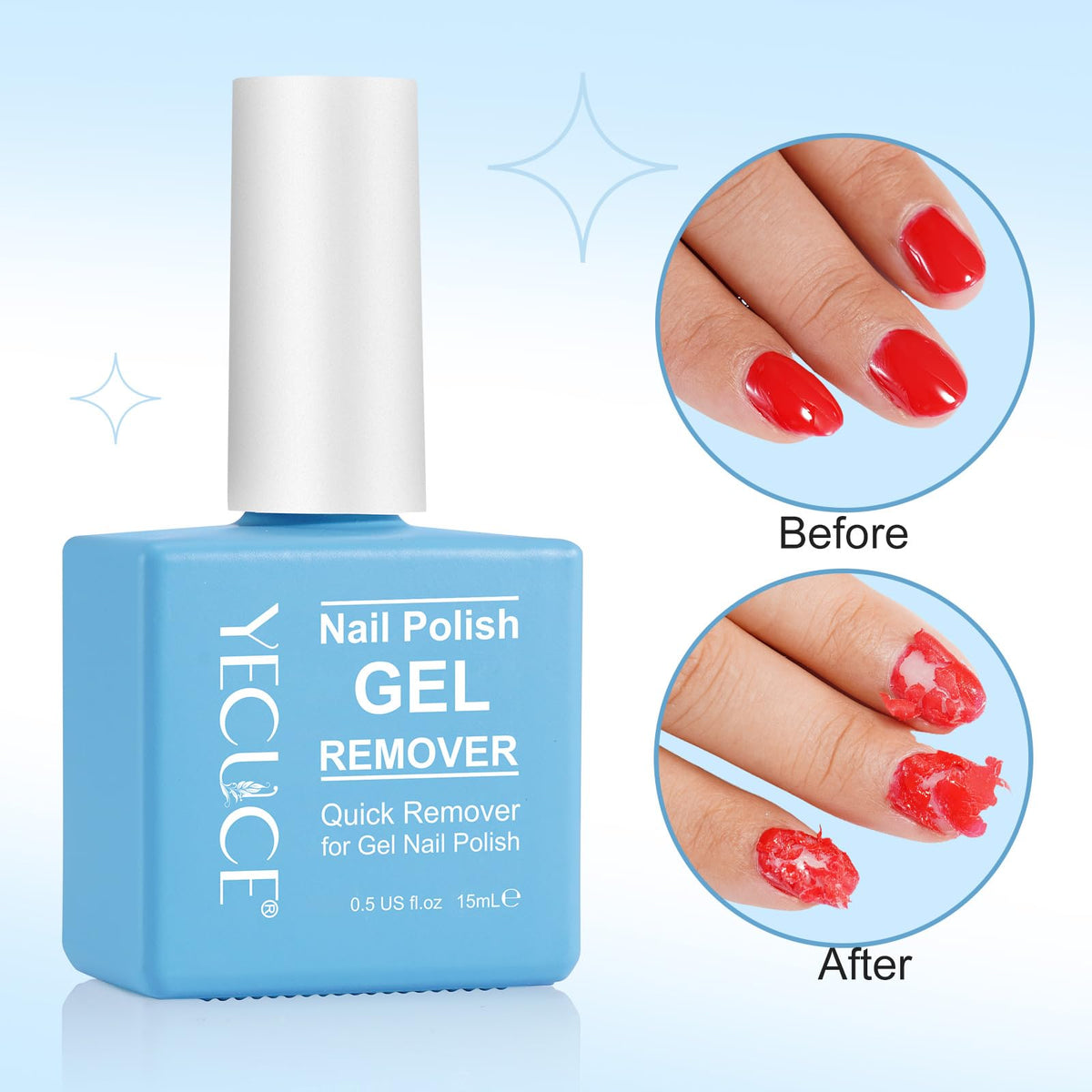 NIFEISHI Gel Polish Remover in a makeup bag