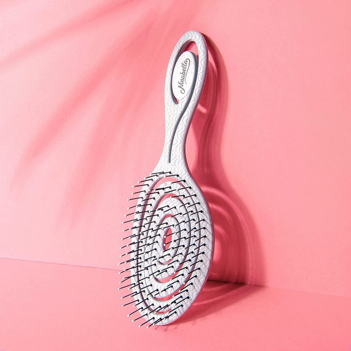 Ninabella Detangler Brush Classic Blue ergonomic grip