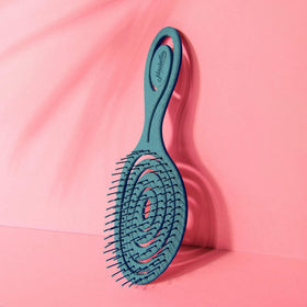 Ninabella Detangler Brush Petrol Blue ergonomic grip