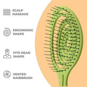 Ninabella Detangler Brush with rounded bristle tips