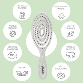 Ninabella Detangler Brush with rounded bristle tips