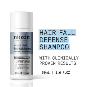NIOXIN Age Defense Shampoo 59g back view with ingredients