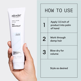 NIOXIN Density Defend Hair Thickening Gel 5.1 Fl Oz lifestyle scene