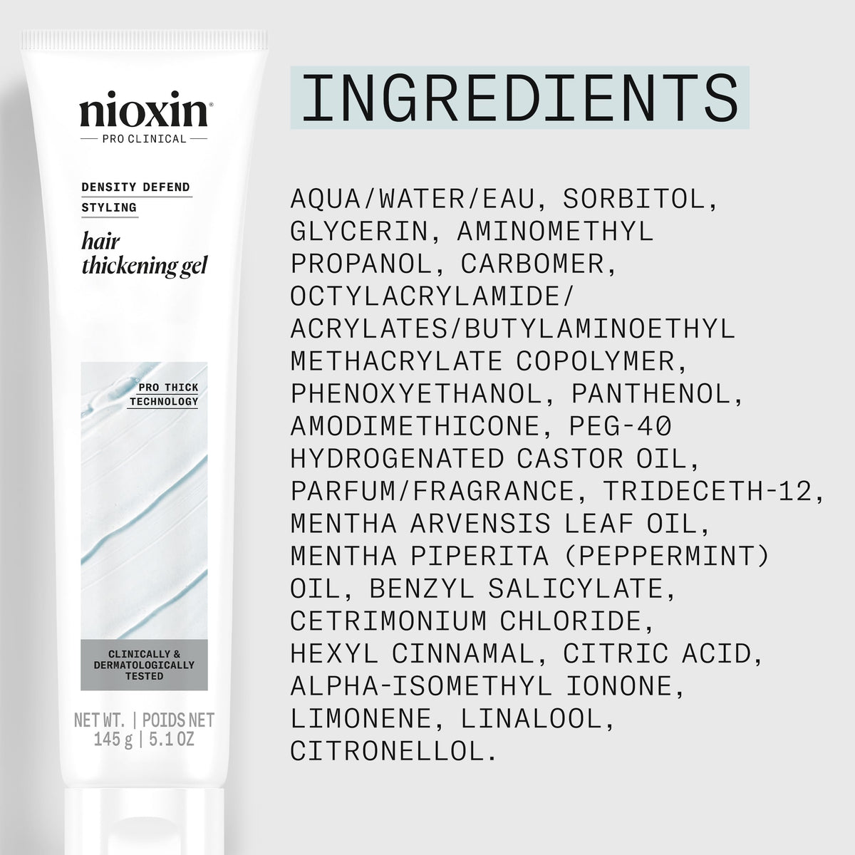NIOXIN Density Defend Hair Thickening Gel packaging