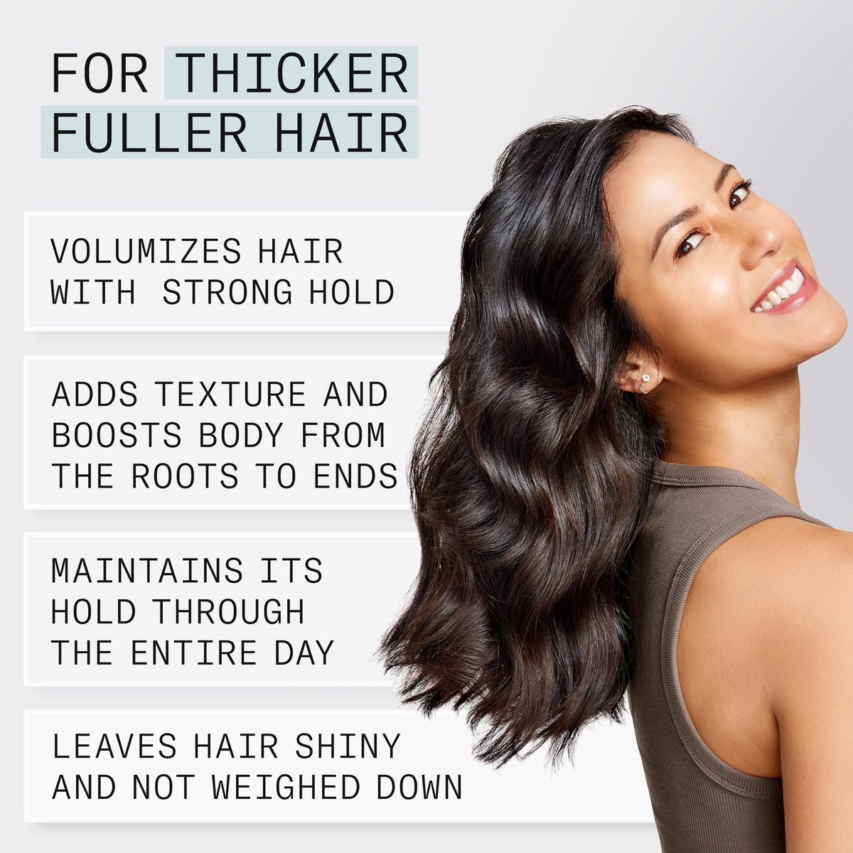 NIOXIN Density Defend Spray application on hair