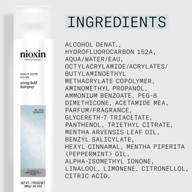 NIOXIN Density Defend Strong Hold Spray 372g ingredients list
