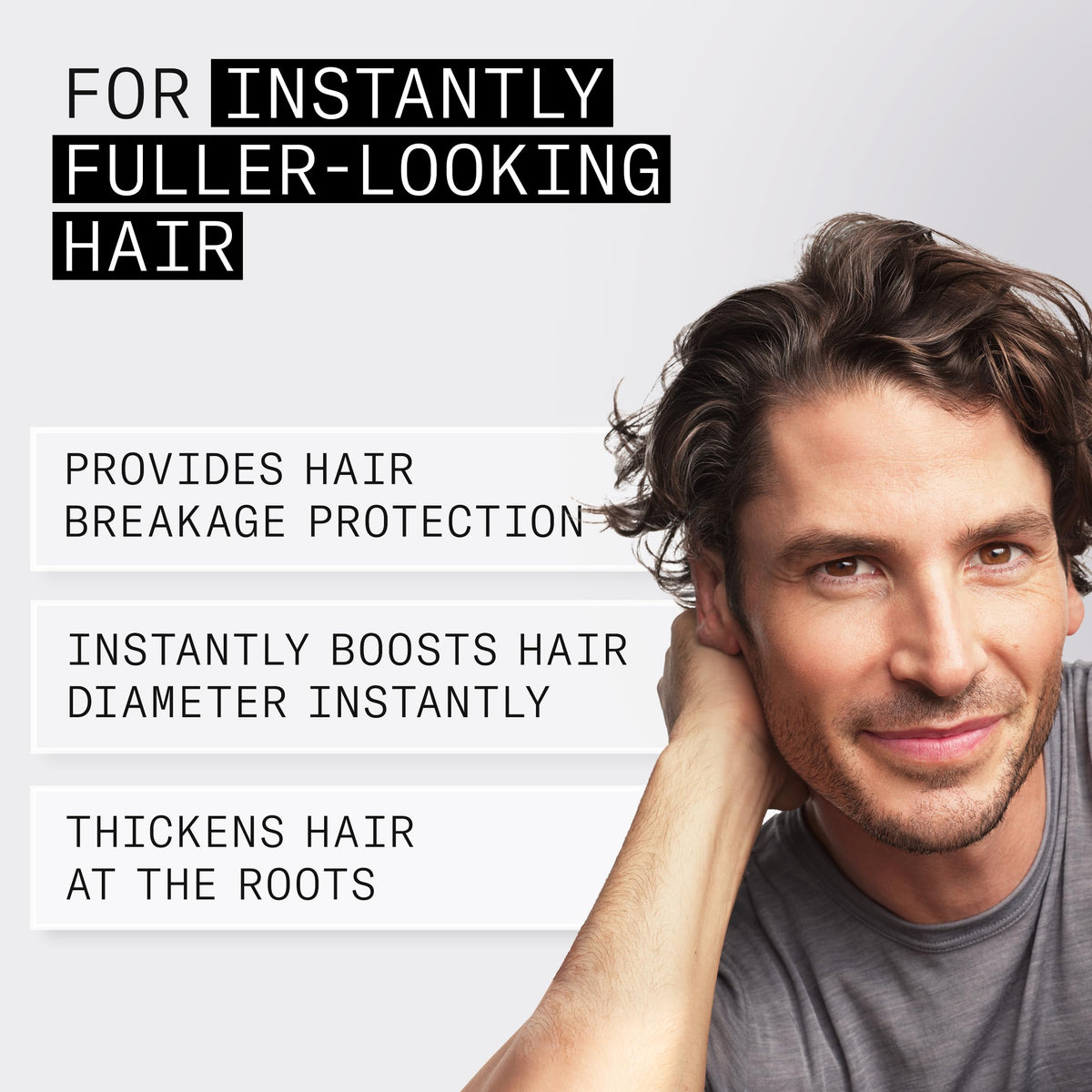 Nioxin Diamax Advanced Hair Thickening Serum application on hair