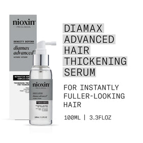 Nioxin Diamax Advanced Hair Thickening Serum bottle side view