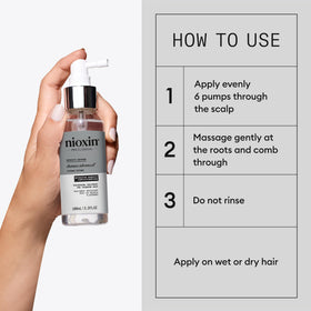 Nioxin Diamax Advanced Hair Thickening Serum packaging details