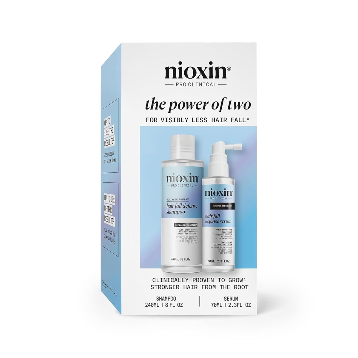NIOXIN Hair Fall Defense Leave-In Serum 2.3 Fl Oz front view