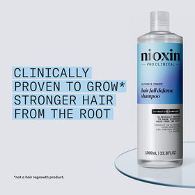 NIOXIN Hair Fall Defense Shampoo 1111g side view showing packaging