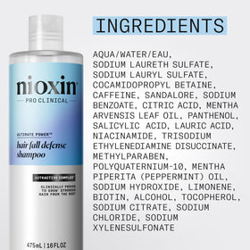 NIOXIN Hair Fall Defense Shampoo 531g packaging details