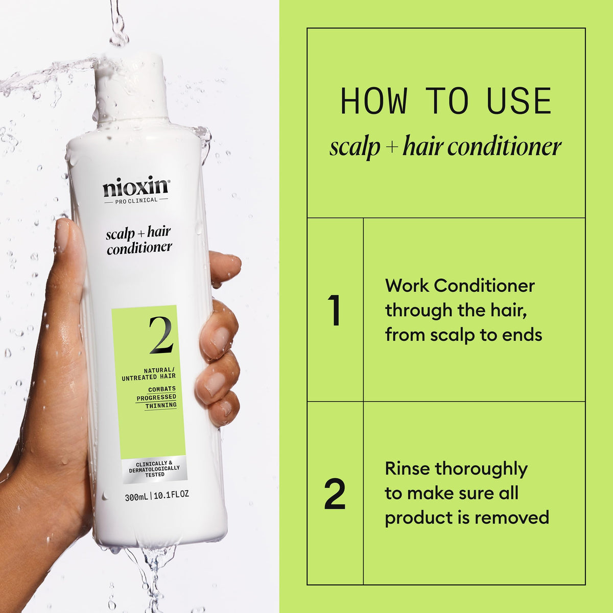 Nioxin Scalp Care Conditioner 340g close-up of texture