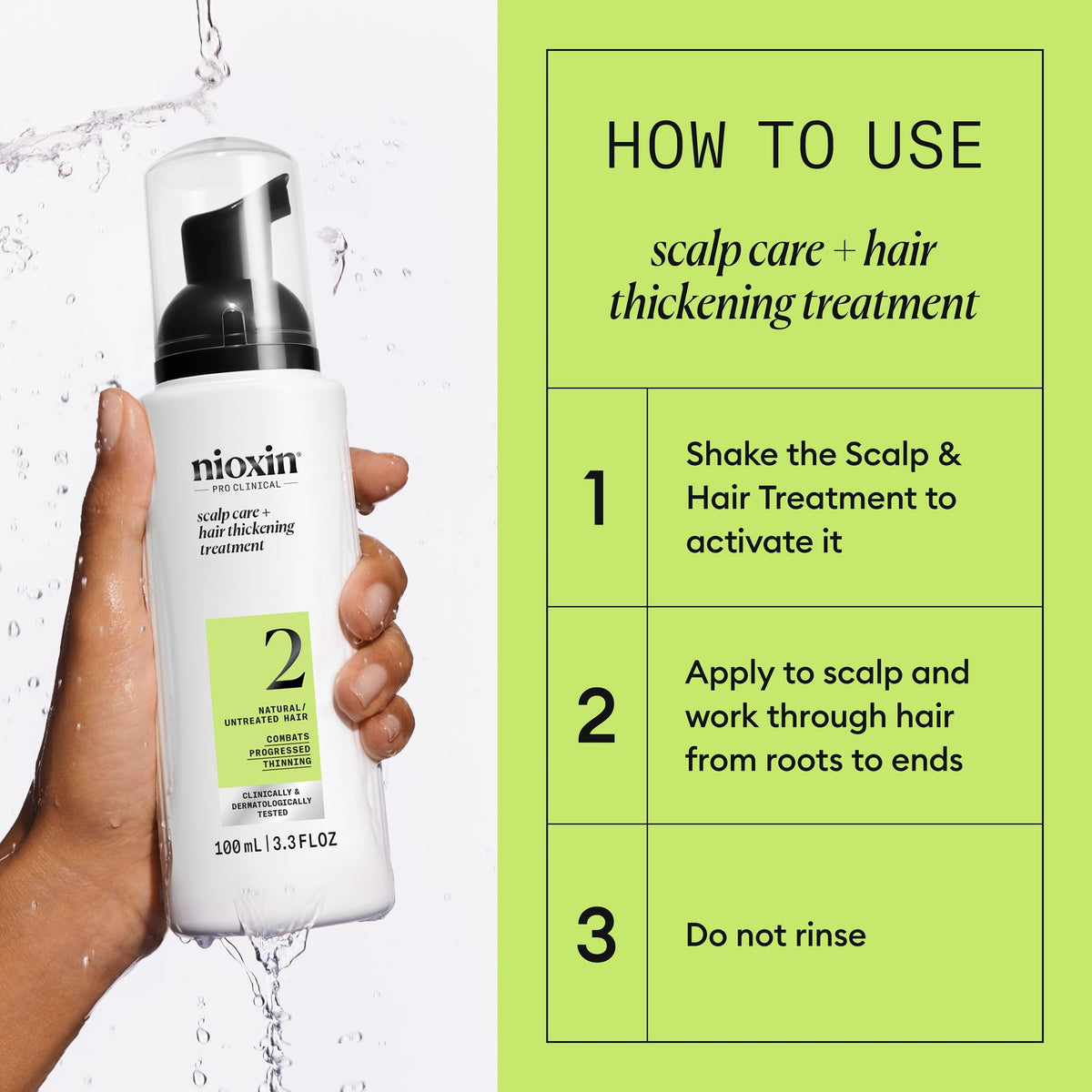 NIOXIN Scalp Care Leave-In texture close-up