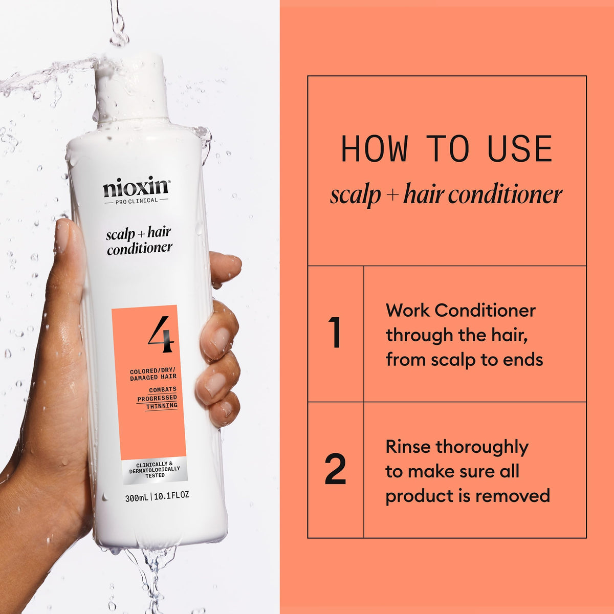 Nioxin Scalp Care Thickening Conditioner 345g texture close-up