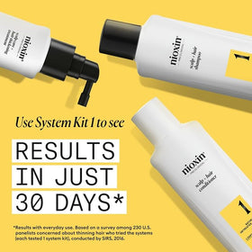 NIOXIN Scalp + Hair Thickening System 1 components displayed together