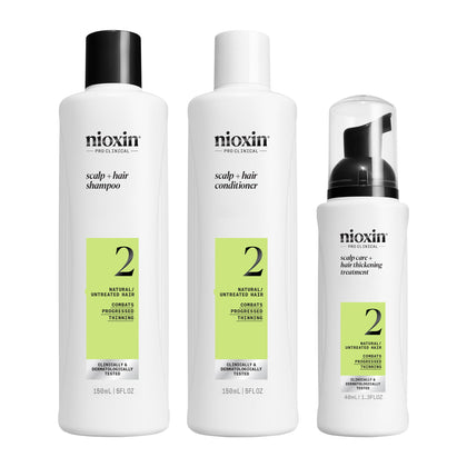 NIOXIN Scalp + Hair Thickening System 2 trial size kit front view