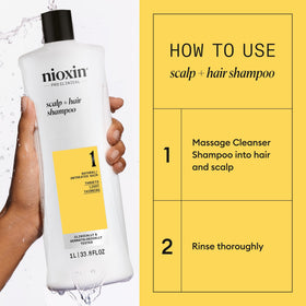 NIOXIN System 1 Shampoo and Conditioner with fresh botanicals
