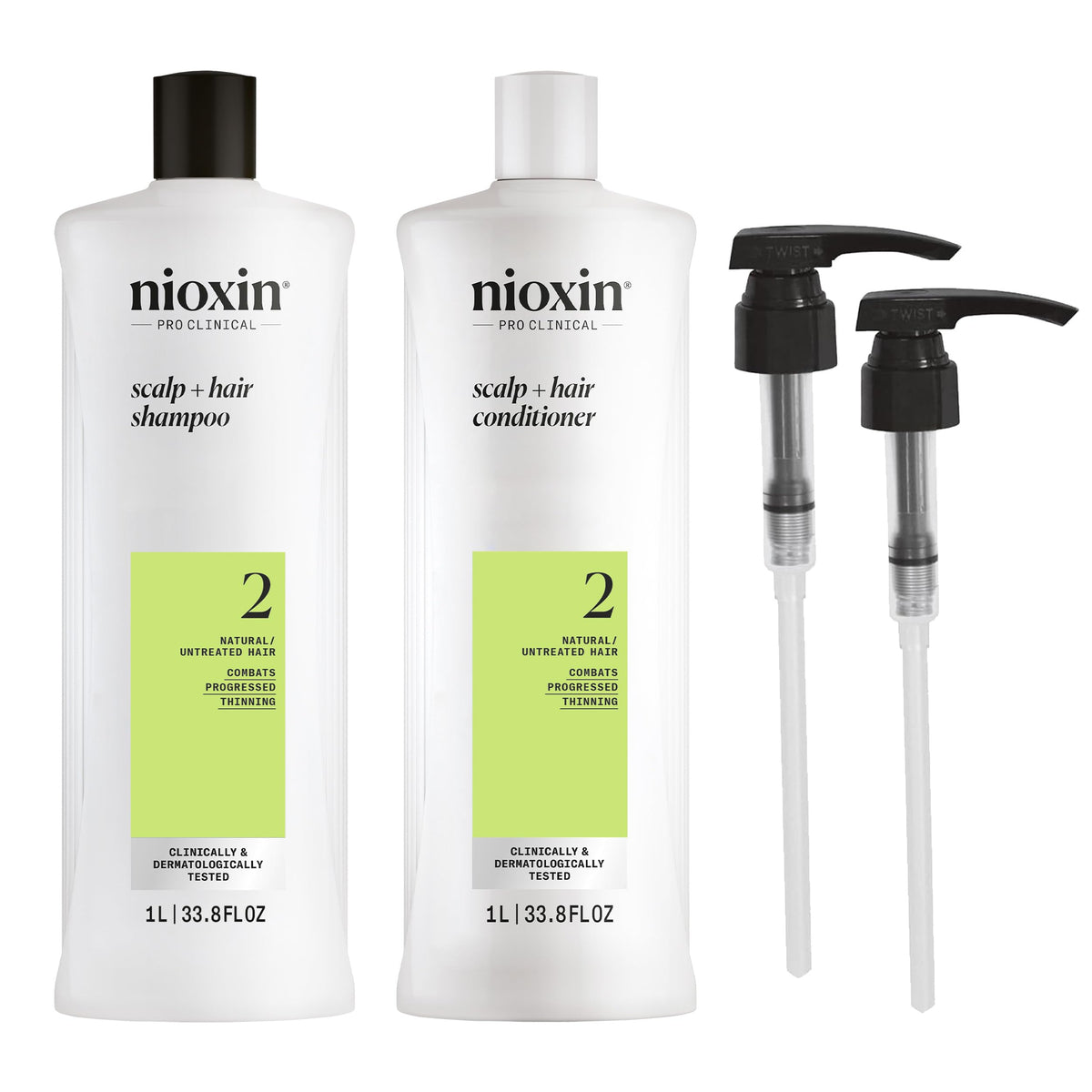 NIOXIN System 2 Shampoo & Conditioner Set front view 33.8 Fl oz