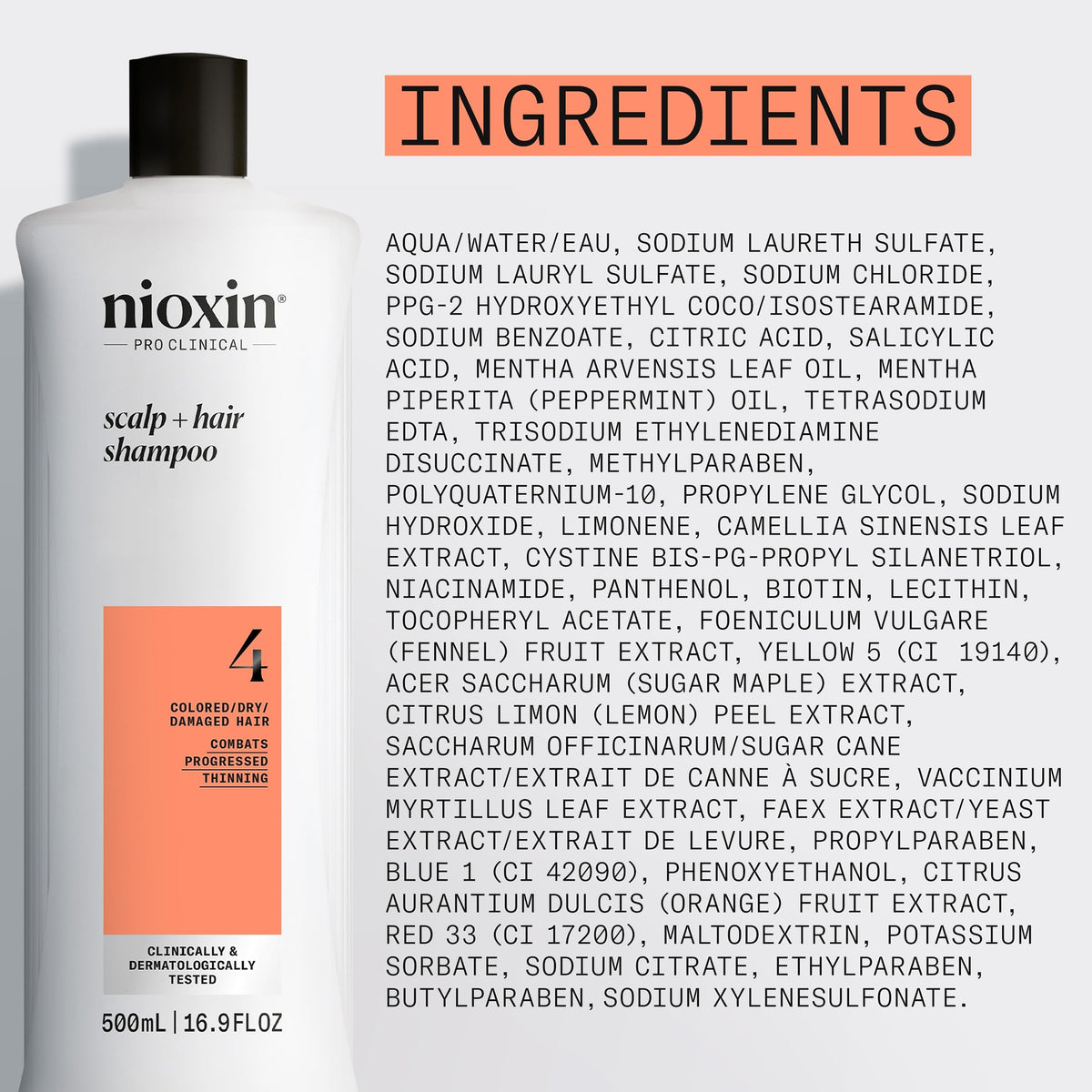NIOXIN System 4 Shampoo in lifestyle setting