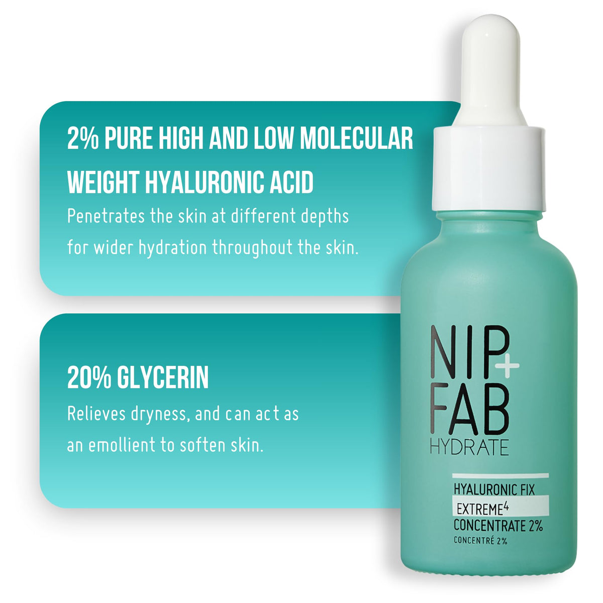 Nip+Fab Hyaluronic Fix Extreme 4 2% Concentrate 30ML dropper close-up