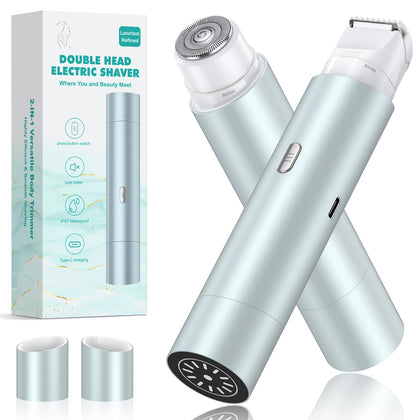 NIPOO Bikini Trimmer front view in lake green